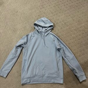 Lululemon Men's Light Blue Hoodie - Size M